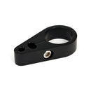2-Piece Frame Cable Clamp Throttle/Idle/Brake Black 1 Inch