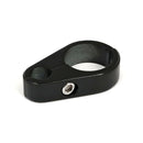 2-Piece Frame Cable Clamp Clutch Black 1 1/2 Inch