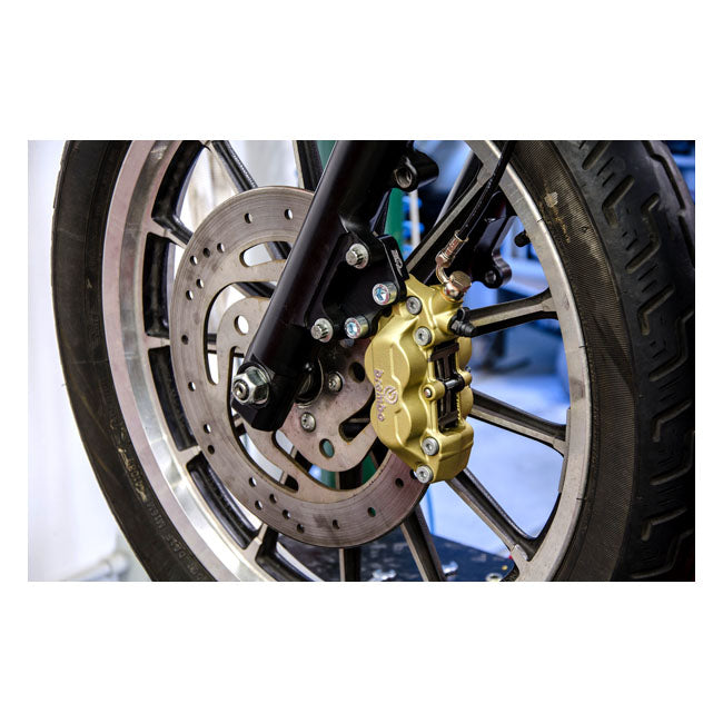 Front Brake Caliper Kit Black / Gold