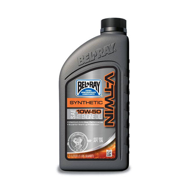 V-Twin Synthetic Motor Oil 10W50 1L For Designed For air and Oil cooled large V-Twin Engines.