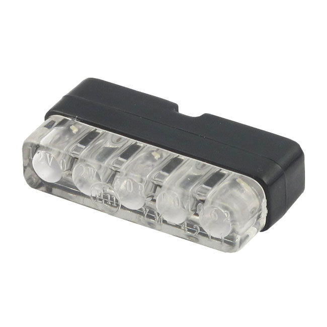 Mini Led License Plate Light Black With Bracket Ece Appr