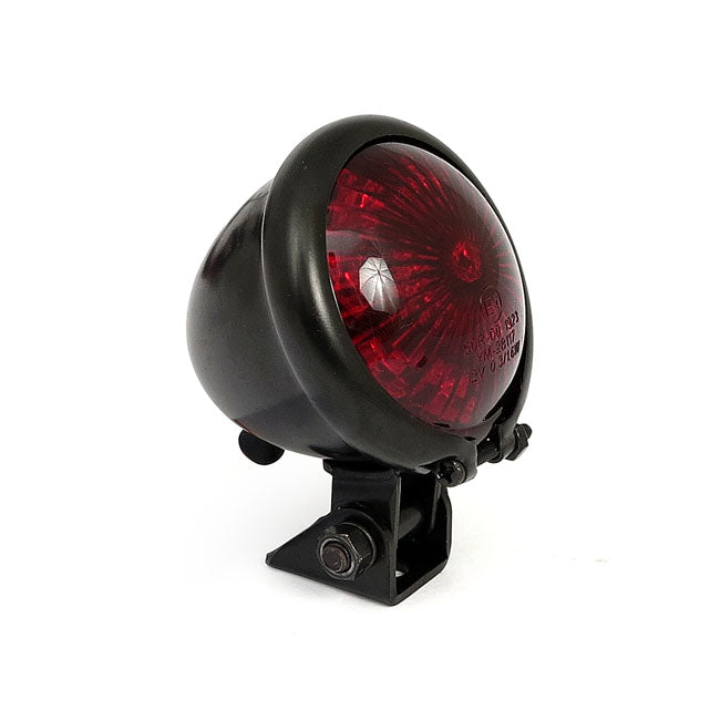 Bates Style Led Taillight Black Red Lens