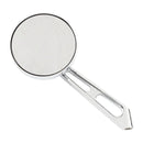 Mini-Round Aluminum Mirror Chrome Short Stem L&R For 65-UP H-D