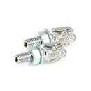 Tiny Led Turn Signals Chrome Clear Lens