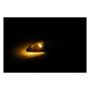 Black Peak LED Turn Signals Black / Clear