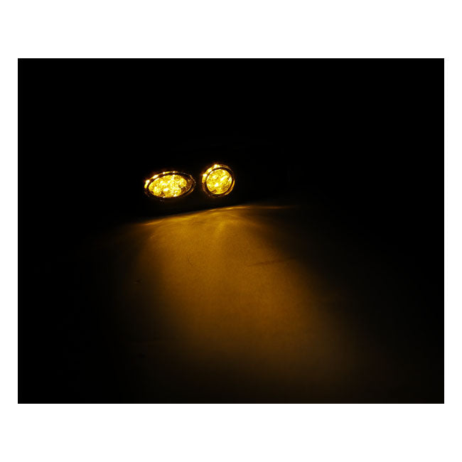 Cluster LED Turn Signals Black / Clear