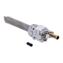 Power-Flo Petcock Down Outlet Hex Design Polished Aluminum