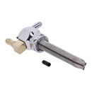 Power-Flo Petcock Down Outlet Hex Design Polished Aluminum