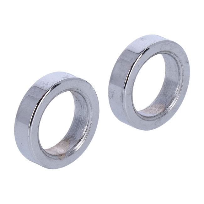 Chrome 1 Inch Axle Spacer - 3/8 Inch Length