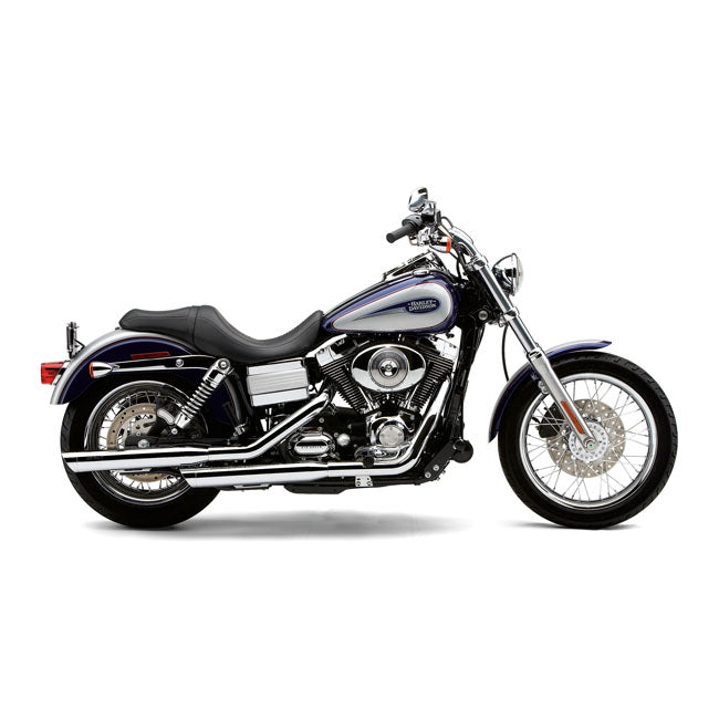 Slip-On Mufflers Chrome - 3 Inch For 91-16 Dyna Excl. 08-16 FXDF Fat Bob