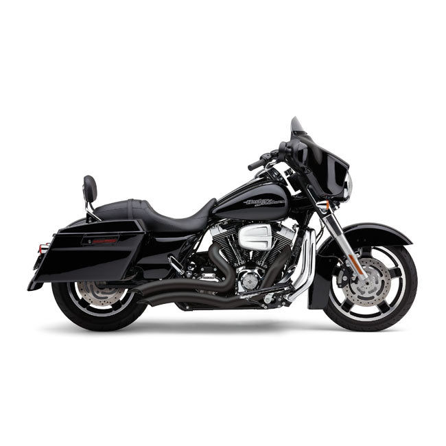 Speedster Short Swept Exhaust Black For 14-22 XL Sportster