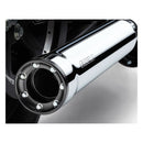 RPT Race Pro Slip-On Mufflers Chrome - 3 Inch For Softail: 00-06 FLSTF Fat Boy
