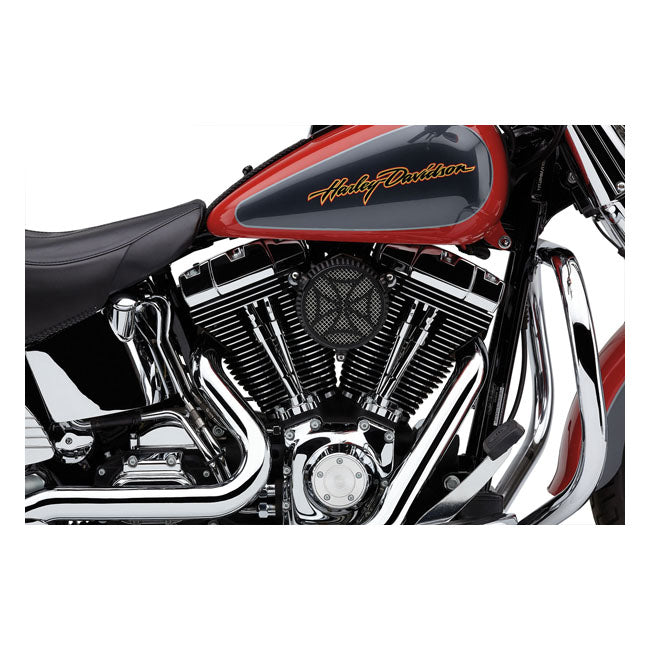 Naked Air Cleaner Kit Cross Black For 01-15 Softail