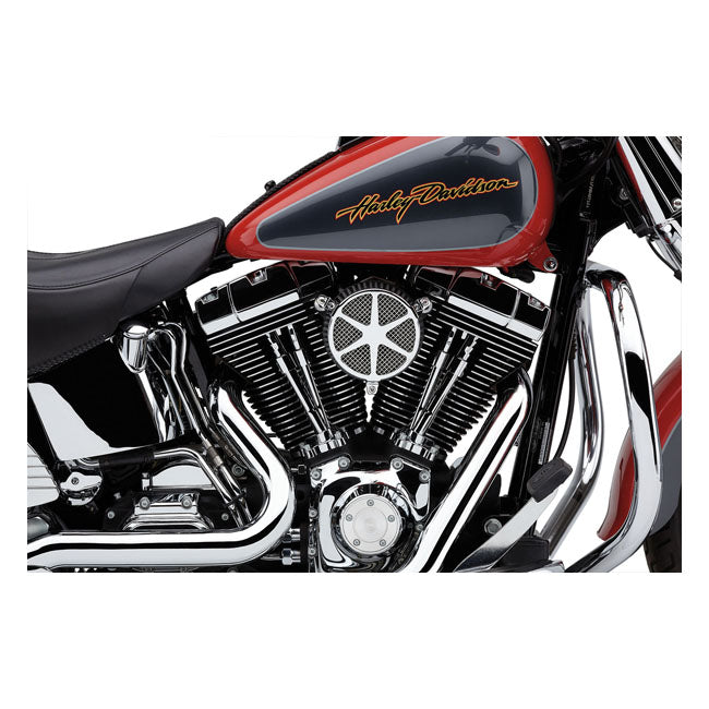 Naked Air Cleaner Kit Spoke Chrome For 01-15 Softail