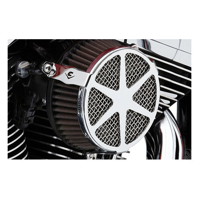 Naked Air Cleaner Kit Spoke Chrome For 01-15 Softail