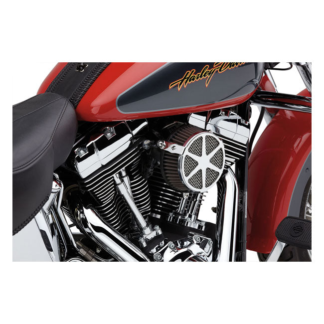 Naked Air Cleaner Kit Spoke Chrome For 01-15 Softail