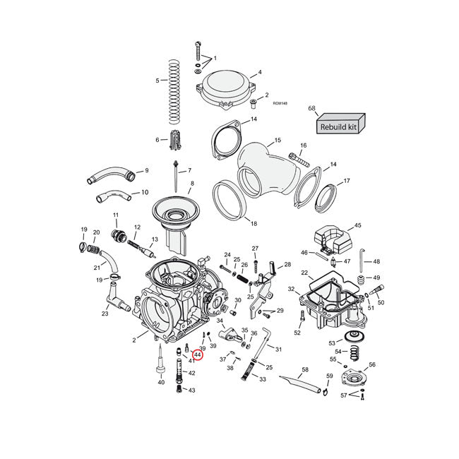 Slow Jet (Pilot Jet) Keihin Cv Carb 42