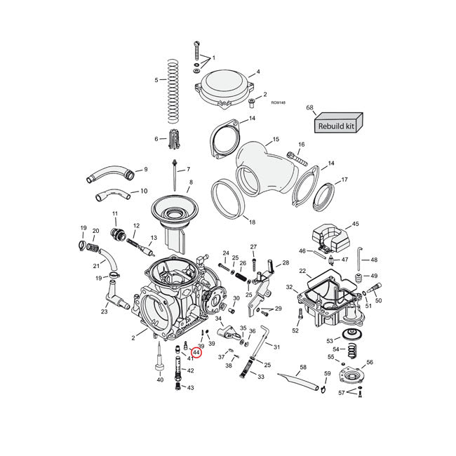 Slow Jet (Pilot Jet) Keihin Cv Carb 44