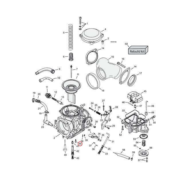 Slow Jet (Pilot Jet) Keihin Cv Carb 45