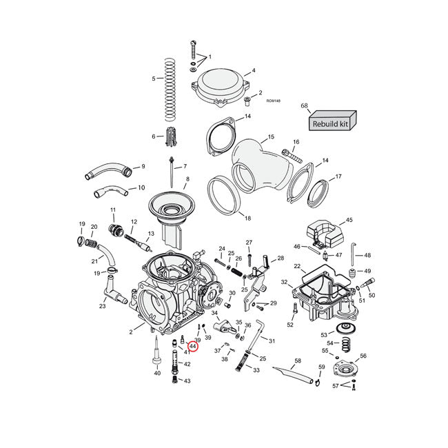 Slow Jet (Pilot Jet) Keihin Cv Carb 48