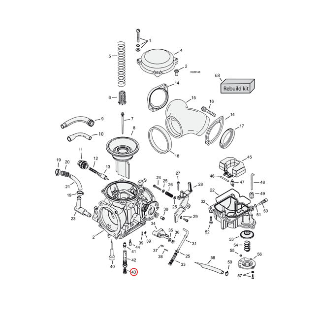 Main Jet Cv Carb .180