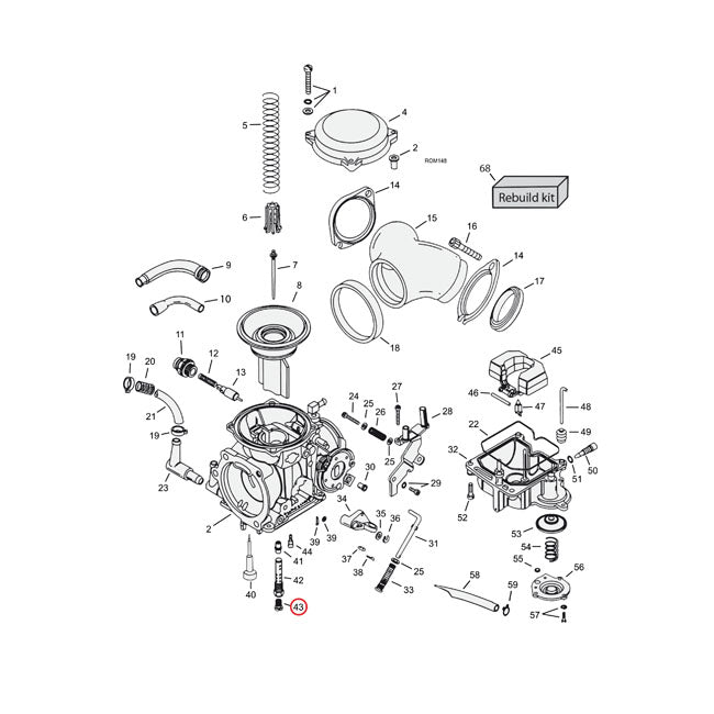 Cvp Main Jet Cv Carb .190 For 89-06 B.T.