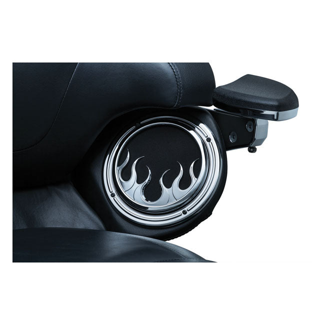 Speaker Grill Flame Chrome