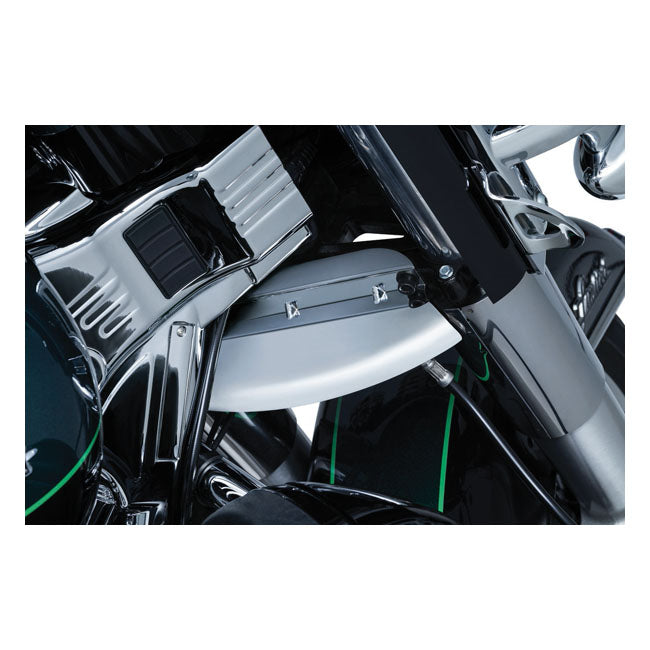 Lower Triple Tree Wind Deflector Chrome For 14-21 Electra, FLTR Road Glides, FLHR Road Kings