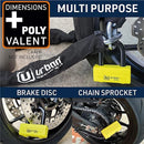 Security UR75 Motorcycle Disc Lock + Reminder Cable - Security Level 18