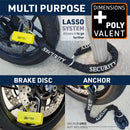 Security UR75+10.120L 120 CM Motorcycle Loop Chain + Lock - Security Level 18