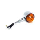 Mini Bullet Lights Chrome Amber Lens