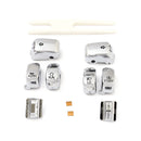 Handlebar Switch Cap Kit Chrome For 96-13 FLHTCU