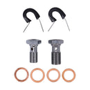 Stainless Clear Coated Front Brake Line For 90-13 FLSTF
