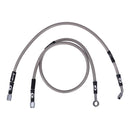 Stainless Clear Coated Rear Brake Line For 84-90 FLST Heritage Softail NU