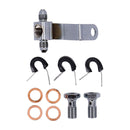 Stainless Clear Coated Rear Brake Line For 84-90 FLST Heritage Softail NU