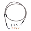 Stainless Clear Coated Front Brake Line For 84-90 FXST