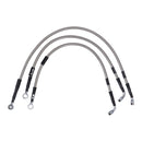 Stainless Clear Coated Front Brake Line For 91-92 FXDB