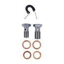 Stainless Clear Coated Front Brake Line For 96-05 FXD/I