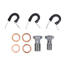 Stainless Clear Coated Front Brake Line For 97-03 FLSTS
