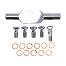 Stainless Clear Coated Front Brake Line For 99-05 FXDX
