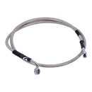 Stainless Clear Coated Front Brake Line For 99-09 FXSTB