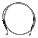Stainless Clear Coated Front Brake Line For 99-09 FXSTB