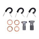 Stainless Clear Coated Front Brake Line For 99-09 FXSTB