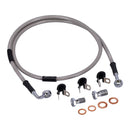 Stainless Clear Coated Front Brake Line For 01-05 FXDL NU