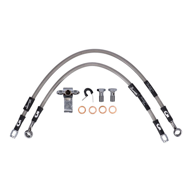 Stainless Clear Coated Rear Brake Line For 87-03 XL Models NU