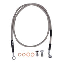 Stainless Clear Coated Front Brake Line For 92-03 XLH 883 Deluxe