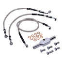 Stainless Clear Coated Front Brake Line For 04-07 FLHRS/I NU