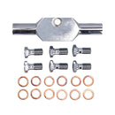 Stainless Clear Coated Front Brake Line For 08-13 FLTR ABS