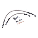 Stainless Clear Coated Rear Brake Line For 92-96 FLH/FLT NU