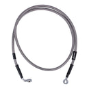 Stainless Clear Coated Front Brake Line For 09-13 FLSTC Heritage Softail Classic